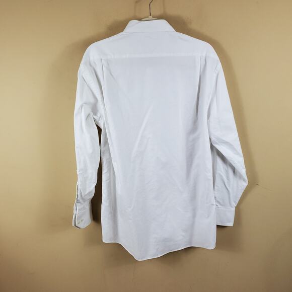 Tommy Hilfiger White Long Sleeve Regular Fit Button-up Short Size 15.5 32/33 - Picture 6 of 10